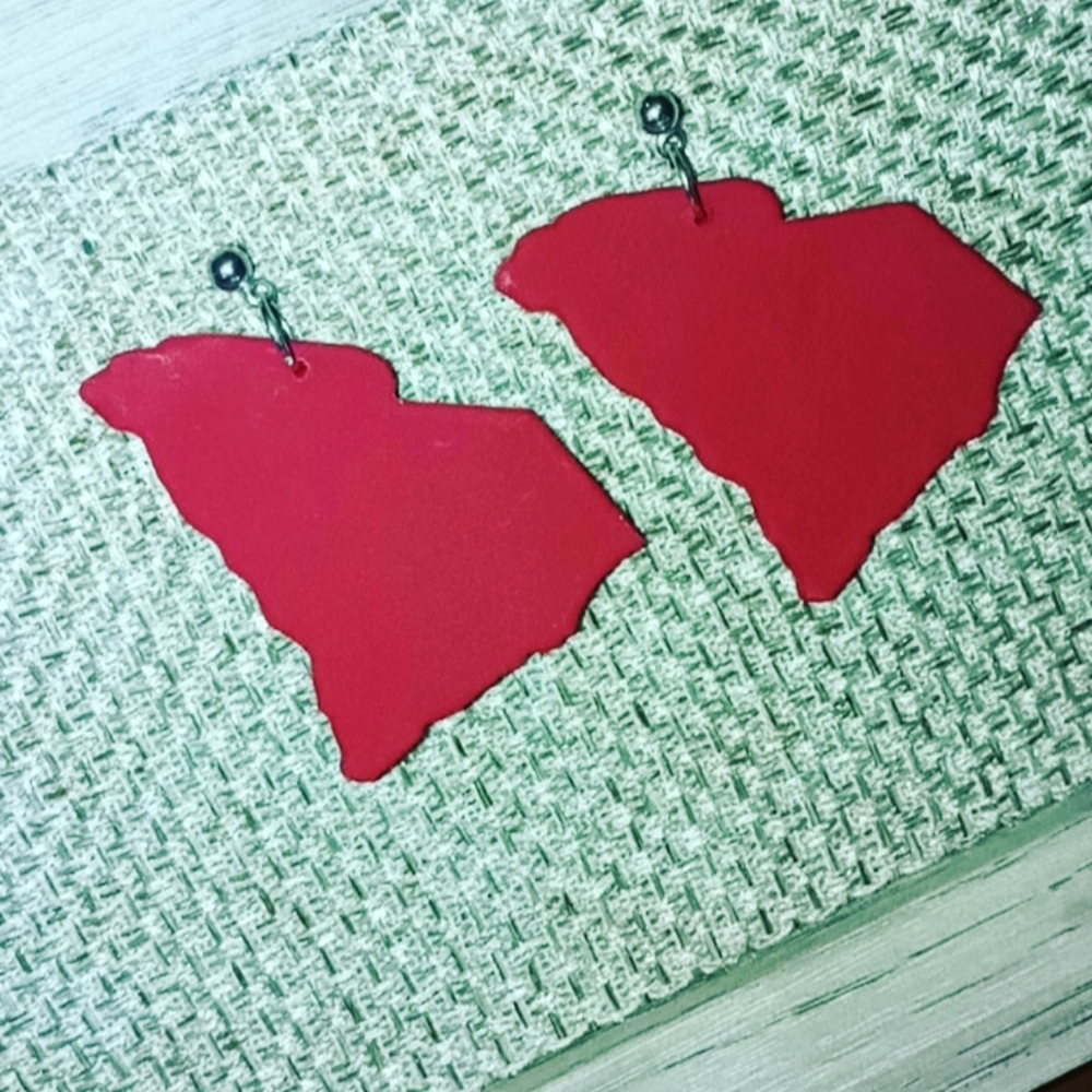 South Carolina Earrings Polymer Clay